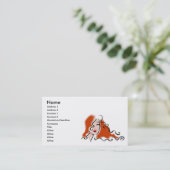 Haarstylist Visitekaartjes (Staand voorkant)