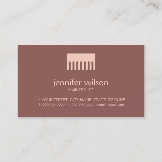 Haarstylist visitekaartjes (Voorkant)