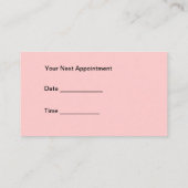 Haarstylist Visitekaartjes Afsprakenkaartje (Achterkant)