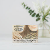 Haarstylist Visitekaartjes Afsprakenkaartje (Staand voorkant)