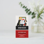 Haarstylist Visitekaartjes Afsprakenkaartje (Staand voorkant)