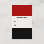 Haarstylist Visitekaartjes Afsprakenkaartje (Achterkant)