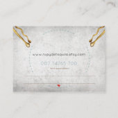 Haarstylist-visitekaartjes, haarspelden, visitekaa afsprakenkaartje (Achterkant)