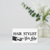 Haarstylist Visitekaartjes - Koel  (Staand voorkant)