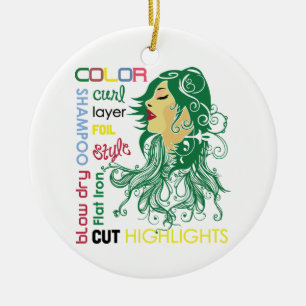 Haarstylist-voorwaarden Keramisch Ornament