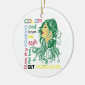 Haarstylist-voorwaarden Keramisch Ornament (Links)