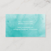 Haarstylist Waterverf van de Versschaar-salon Visitekaartje (Achterkant)