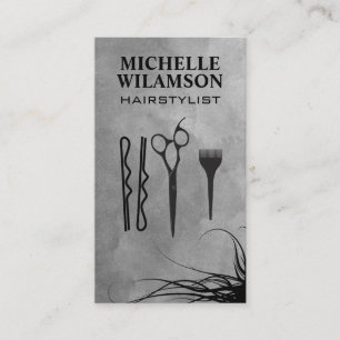 Haarstylist Werk Gereedschap   Golvend Haar Visitekaartje