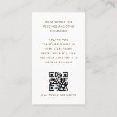 Haarstylist witte foto visitekaartje (Achterkant)