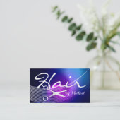 Haarstyliste afspraak - Paarse Abstract #15 Afsprakenkaartje (Staand voorkant)