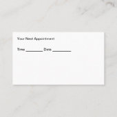 Haarstyliste Afspraak Visitekaartjes Nieuw ontwerp (Achterkant)