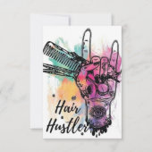 Haarstyliste Dank u kaart (Voorkant)