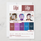 Haarstyliste Merk Moodboard Kaart - Merkidentiteit (Voorkant)