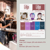 Haarstyliste Merk Moodboard Kaart - Merkidentiteit