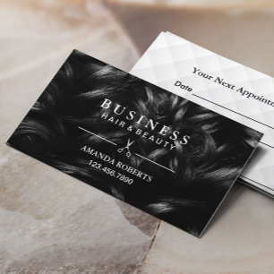 Haarstyliste Modern Classy Hair Afspraak Afsprakenkaartje