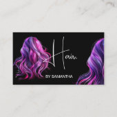 Haarstyliste Moderne kapper haarverlenging Visitekaartje (Voorkant)