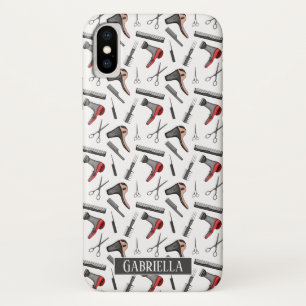 Haarstyliste patroon gepersonaliseerd Case-Mate iPhone case