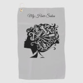 Haarstyliste & Salon Golfhanddoek (Voorkant)