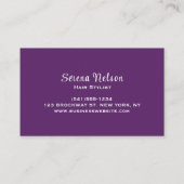 Haarstyliste Salon Kapper Gereedschap Beauty Visitekaartje (Achterkant)