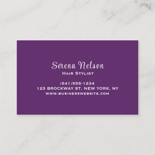 Haarstyliste Salon Kapper Gereedschap Beauty Visitekaartje (Achterkant)