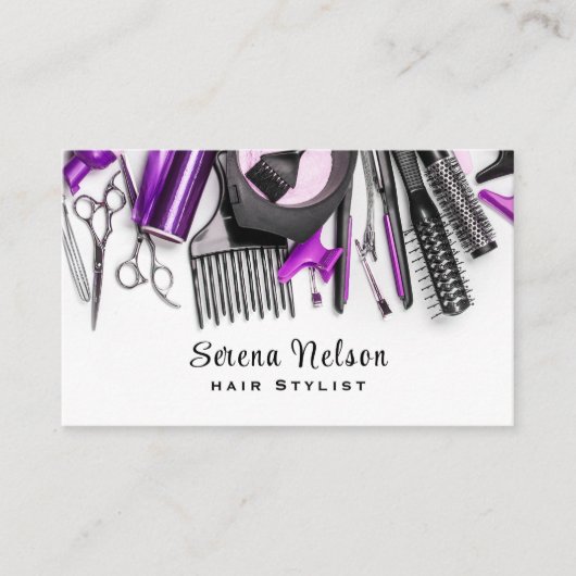 Haarstyliste Salon Kapper Gereedschap Beauty Visitekaartje (Voorkant)