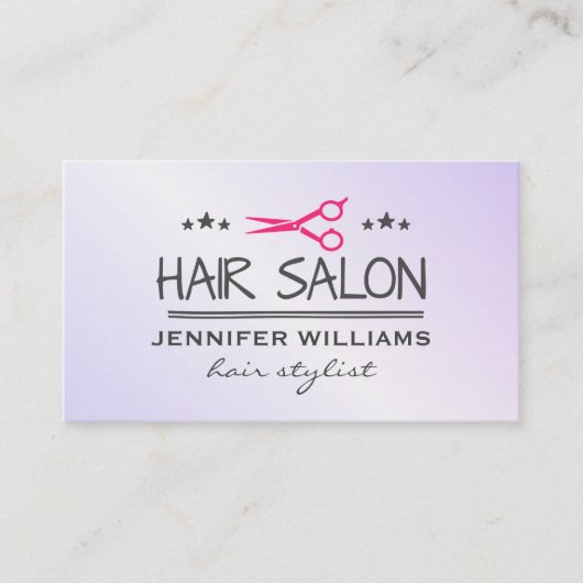 Haarstyliste Salon Scharen Visitekaartje (Voorkant)