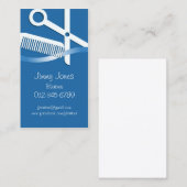 Haarstyliste Visitekaartjes schaar en kam (Voorkant / Achterkant)