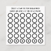 haarstylistische schaar klantenkaartje (Achterkant)