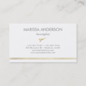 haarstylistische visitekaartjes, kapper, make-up visitekaartje (Achterkant)