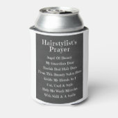 Haarstylist's gebeddenflesje blikjeskoeler (Blikje Achterkant)