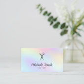 haarstylpastelkleuren visitekaartje (Staand voorkant)