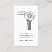  Haarstylschaar & Comb Hairdresser Visitekaartje (Achterkant)