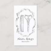  Haarstylschaar & Comb Hairdresser Visitekaartje (Voorkant)