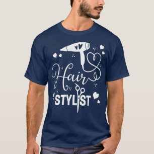 Haarstylschaar Dryer Haarstylist Barber T-shirt