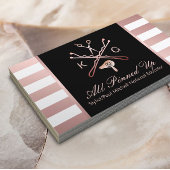 Haarstylschaar en haardroger Roos Gold Stripe Visitekaartje