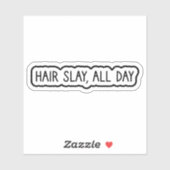 Haaruitval, de hele dag sticker (Vel)