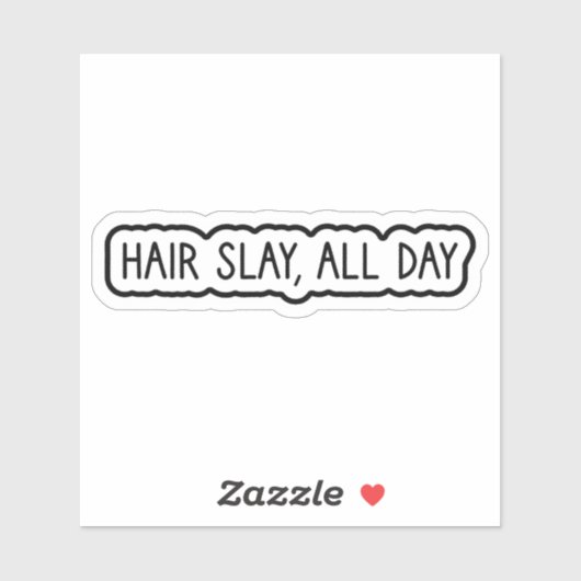 Haaruitval, de hele dag sticker (Vel)
