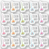 Haarverfherinnering Kleuren Haar Mini Bujo Planner Sticker (Voorkant)