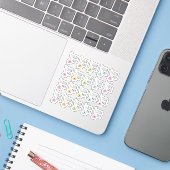 Haarverfherinnering Kleuren Haar Mini Bujo Planner Sticker (Laptop met iPhone)