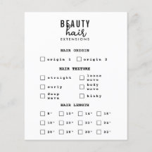 Haarverlengerings- Wig Bestelformulier Haar Brandi