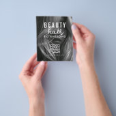 Haarverlenging Pruik Bestelformulier Haar Branding Flyer (Hand)