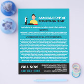 Haarverlies, dermatoloog, dermatoloog, klinische d flyer (Enkel)