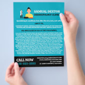 Haarverlies, dermatoloog, dermatoloog, klinische d flyer (Hand)