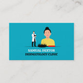 Haarverlies, dermatoloog, dermatoloog, klinische d visitekaartje (Voorkant)