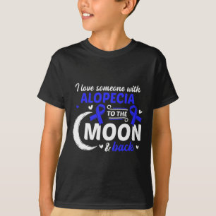 Haarverlies Ik hou van iemand met Alopecia Aw T-shirt