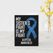 Haarverlies Mijn Zusters Strijd Is Mijn Strijd Alo Kaart (Gele Bloem)