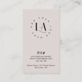 Haarverwijdering Body Wax Aftercare Modern Logo Cr Visitekaartje (Achterkant)