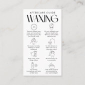 Haarverwijdering Body Wax Aftercare Modern Logo Cr Visitekaartje (Voorkant)