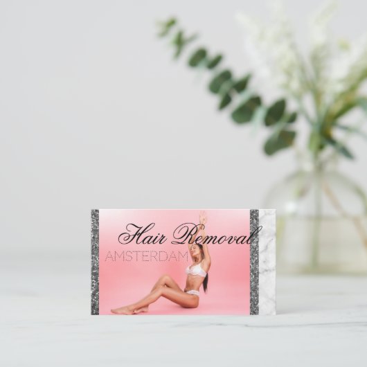 Haarverwijdering Visitekaartje (Staand voorkant)