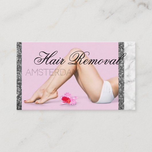 Haarverwijdering Visitekaartje (Voorkant)